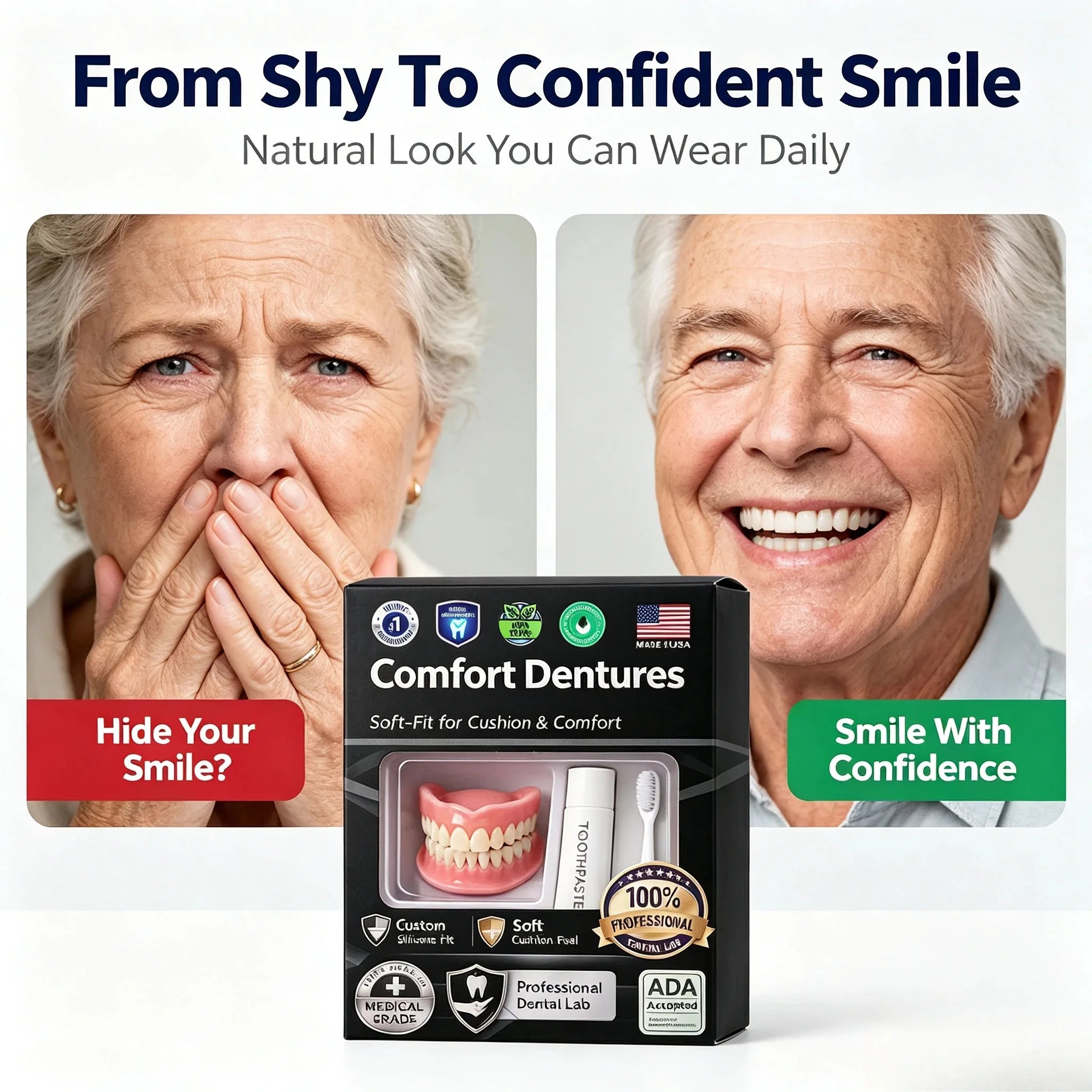 Moldable Silicone Cosmetic Teeth for Instant Smile - 9