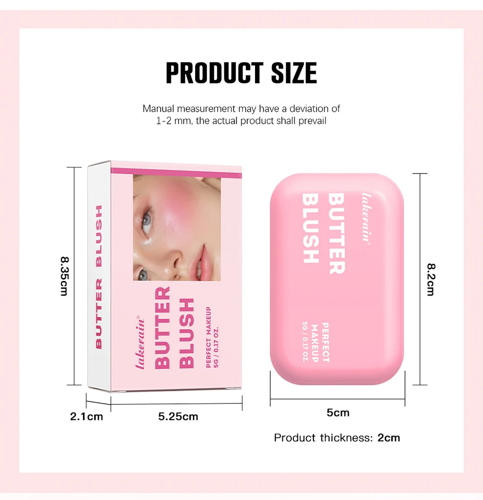 Soft Matte Butter Bronzer Powder for Face Contouring