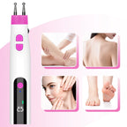 Electric Dual-Head Meridian Massage Pen for Muscle Relief