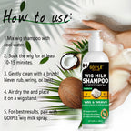 Goiple Coconut Oil Wig Milk Shampoo Hair Care and Repair Cleanser