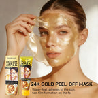 Bosuya 24K Gold Peel Off Facial Mask Deep Pore Cleansing Skin Treatment