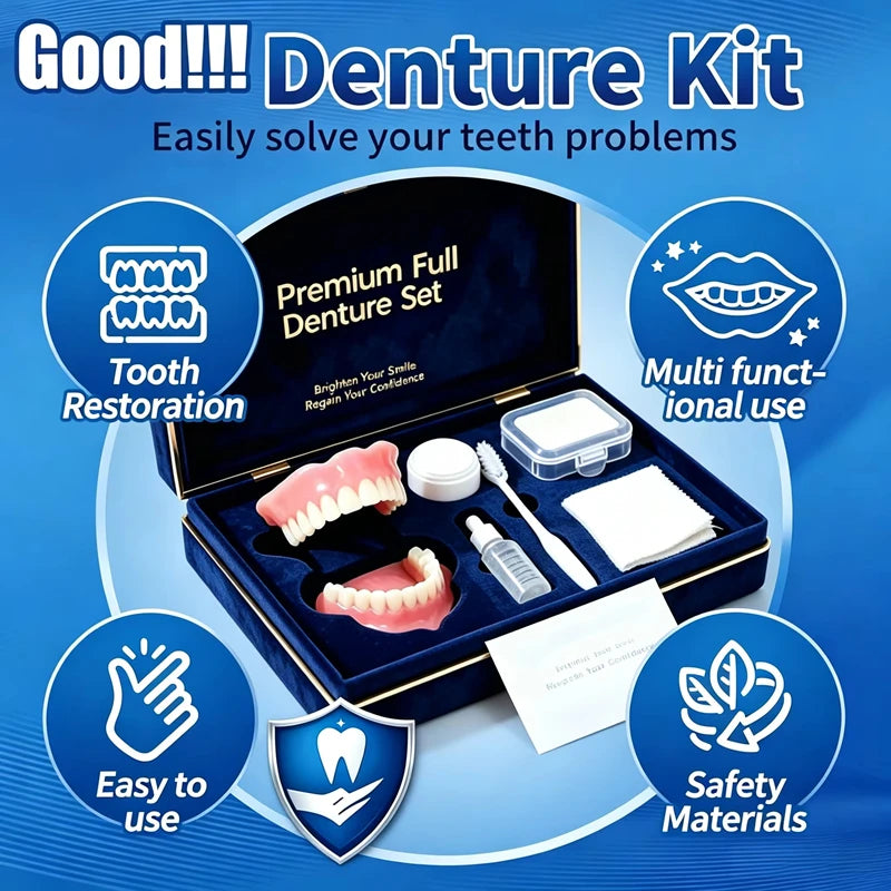 Instant Cosmetic Denture Set for Natural Smile