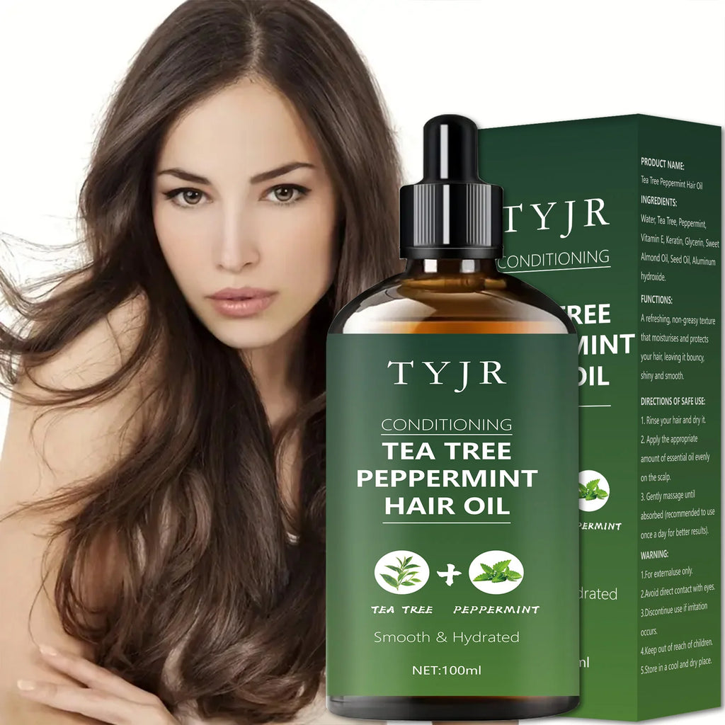 Tea Tree Peppermint Essential Oil for Skin and Hair Care 100ml