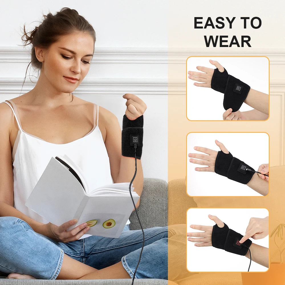 Infrared Red Light Therapy Wrist Brace for Joint Pain Relief - 9