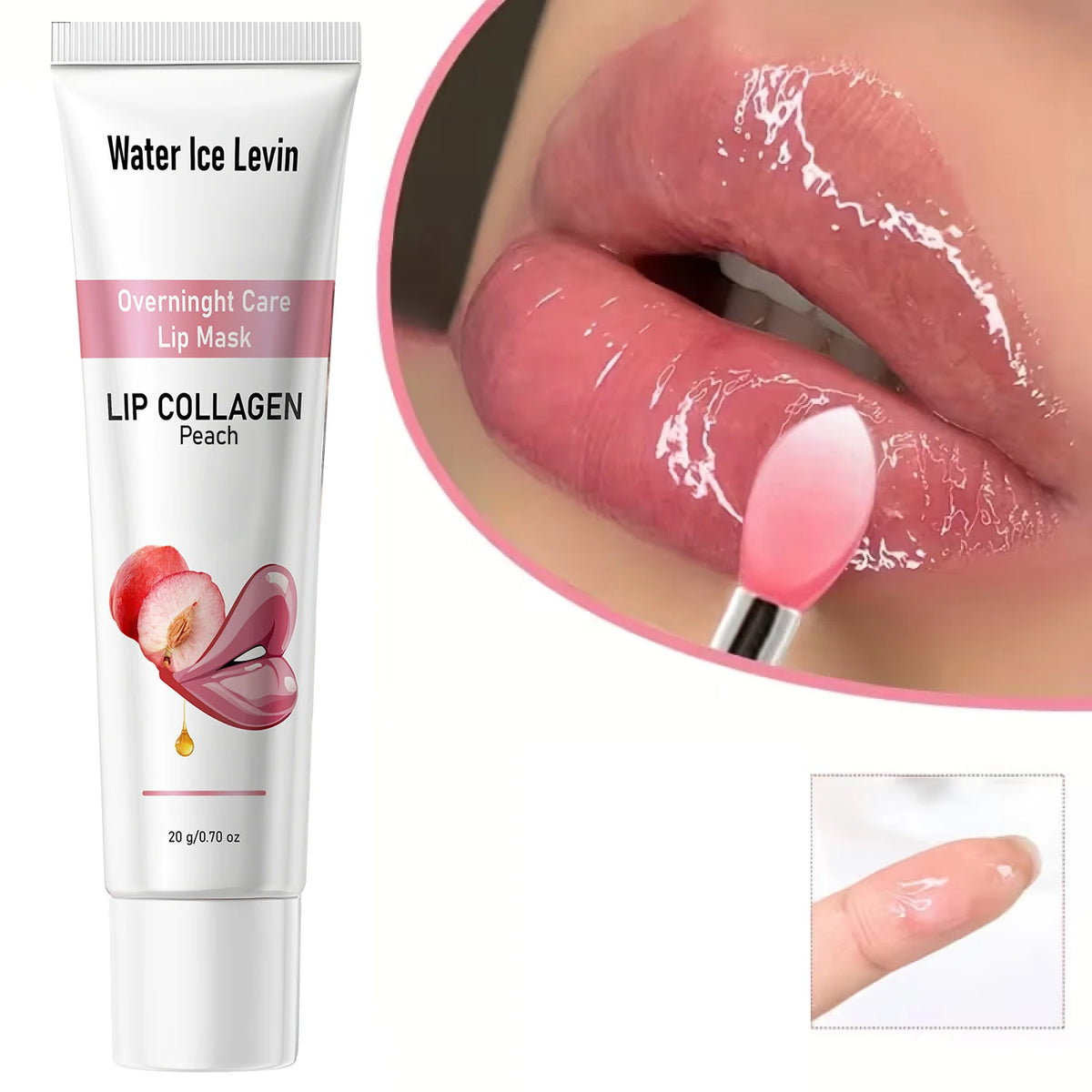 Peach Collagen Lip Mask Hydrating Overnight Lip Care Treatment