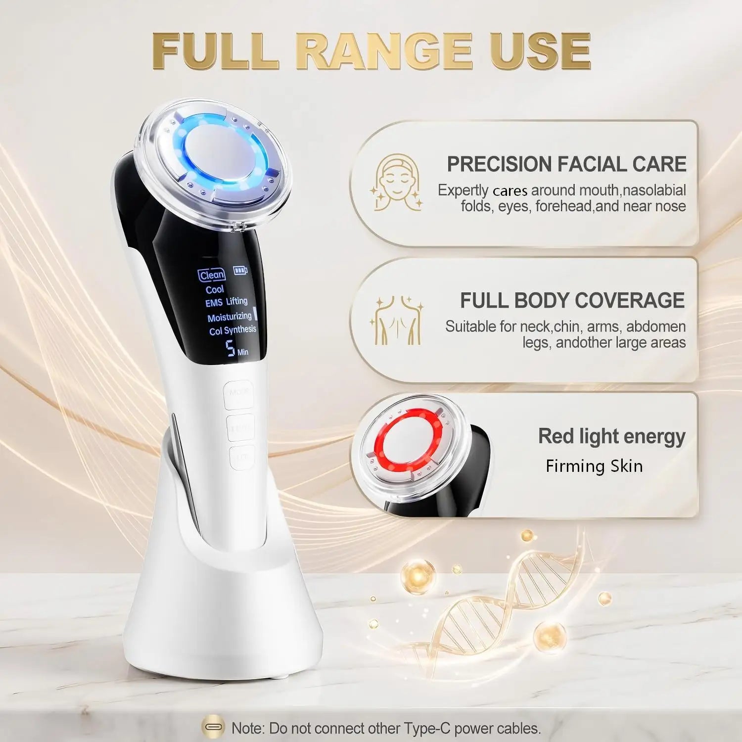 5-in-1 LED Micro-Current Facial Rejuvenation & Lifting Device - 8