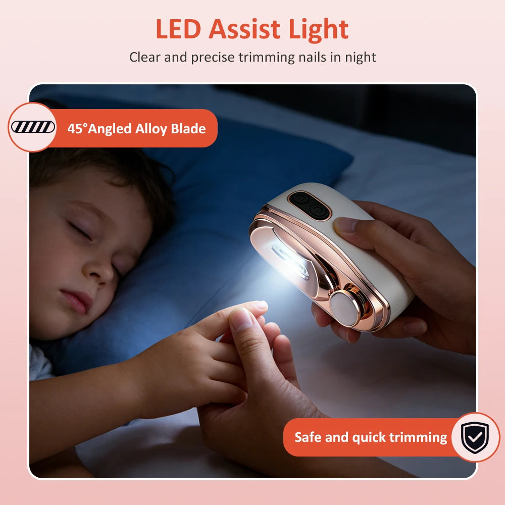 Electric Automatic Nail Trimmer and Clipper for Kids and Adults