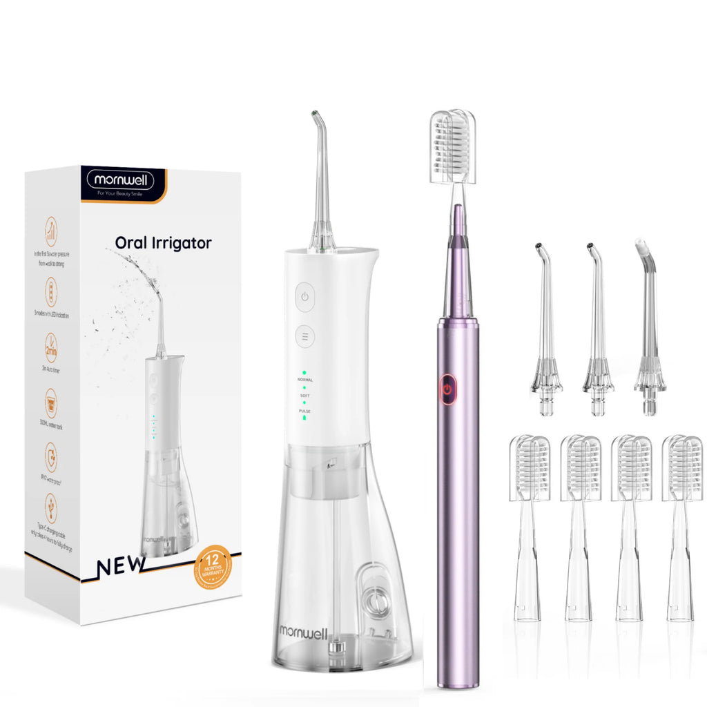 Rechargeable Water Flosser and Electric Toothbrush Dental Care Kit