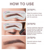 OCHEAL Eyebrow Stamp Kit Waterproof Brow Powder Makeup Stencil Set