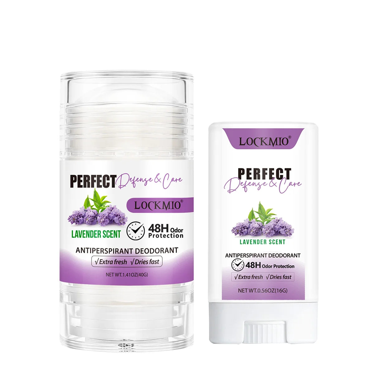 Lockmio Antiperspirant Deodorant Stick Floral Scent 48H Odor Protection - 17
