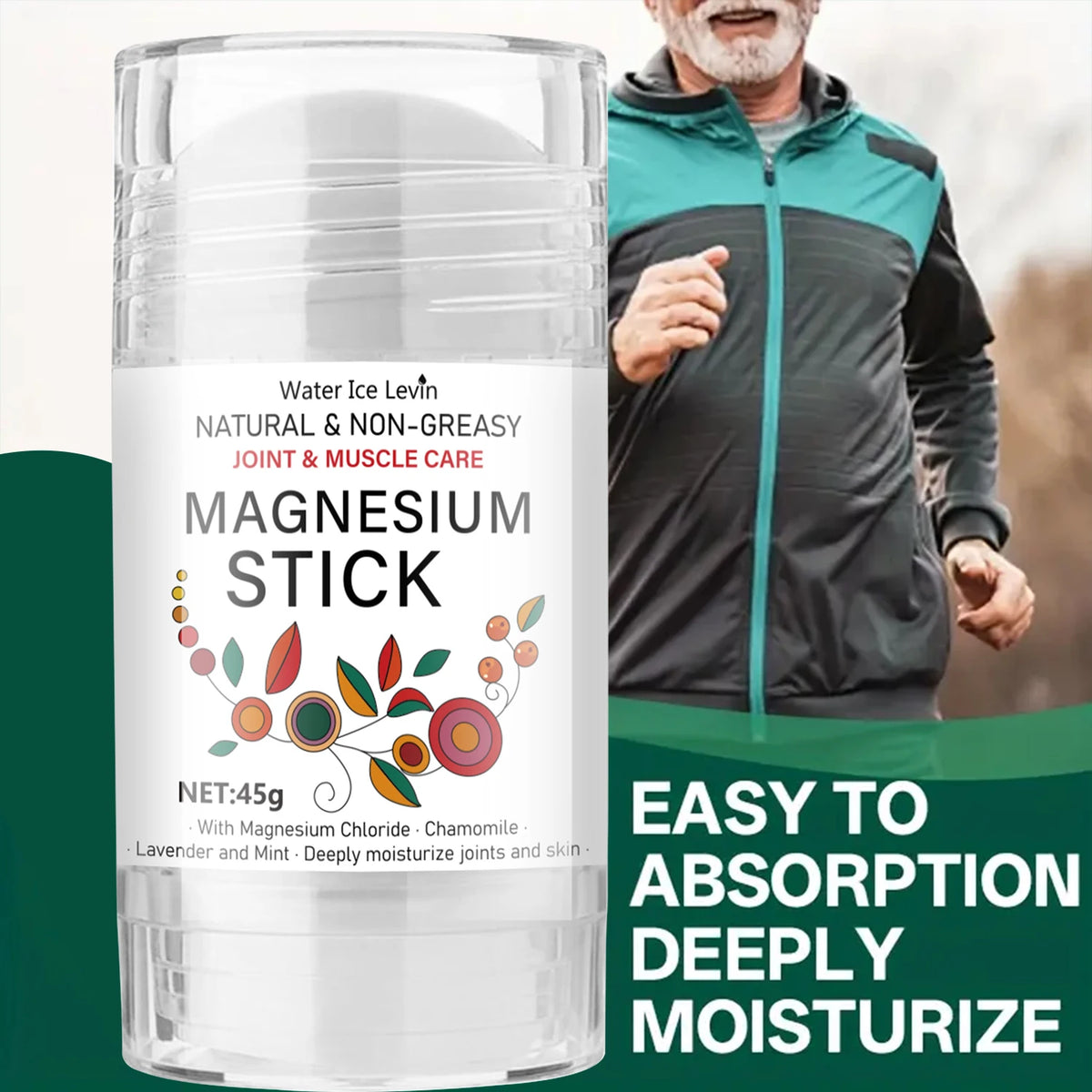 Magnesium Stick for Joint and Muscle Relief Natural Moisturizing Balm