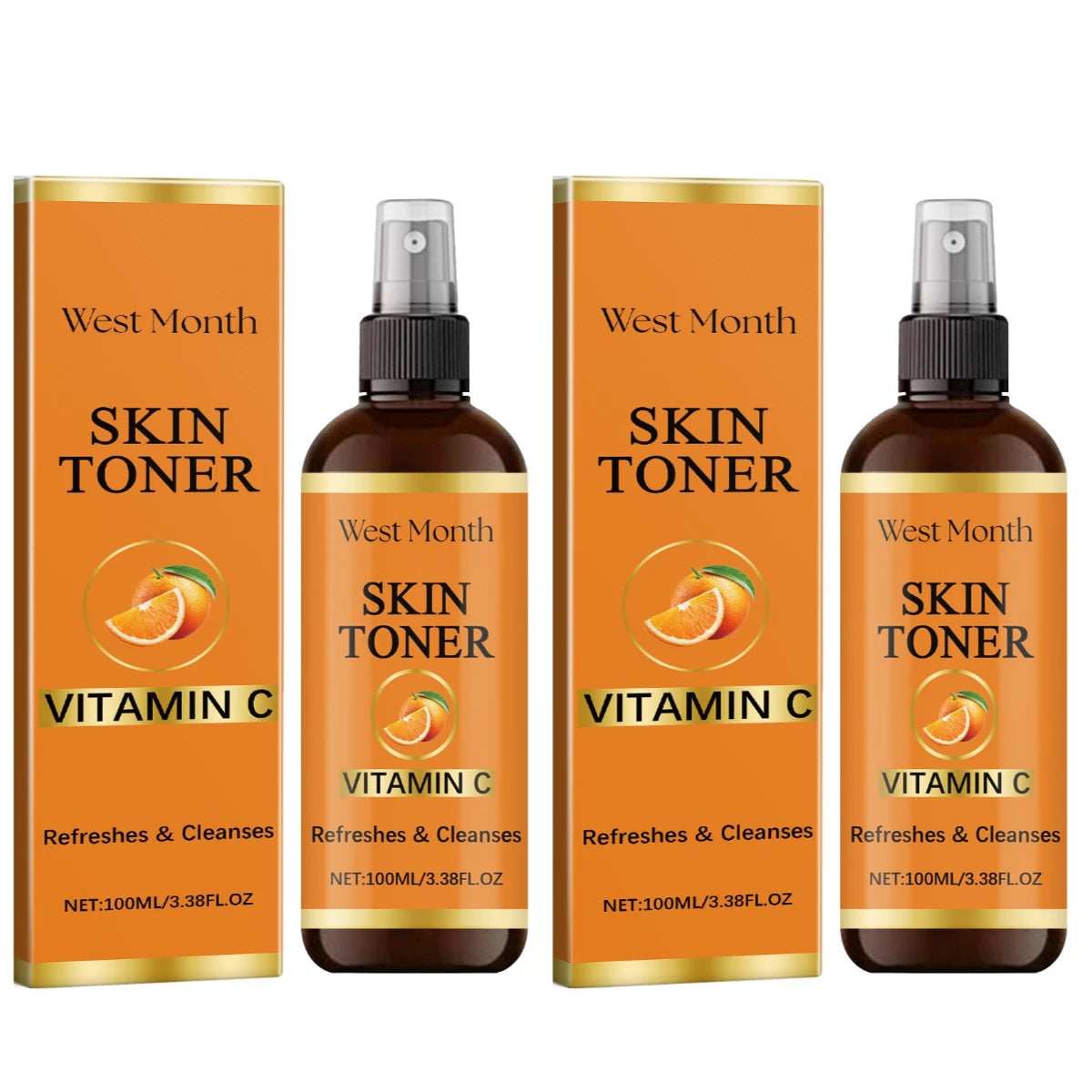 West Month Rose and Vitamin C Facial Toner Spray Hydrating Mist - 15