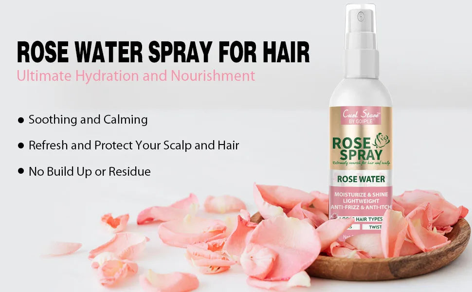Goiple Braid Styling Set Hair Gel Mousse and Rose Moisturizing Spray