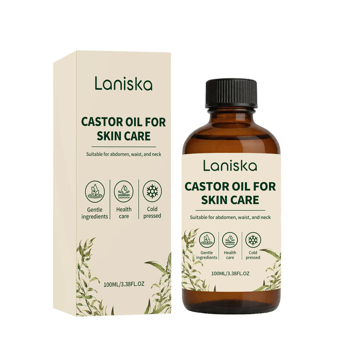 Cold Pressed Castor Oil for Skin Hydration and Massage