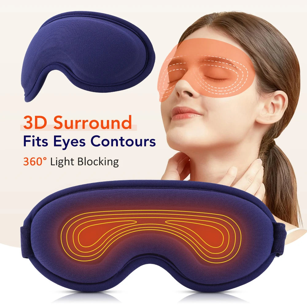 Heated Eye Massager for Stress Relief and Relaxation
