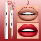 QICIY Dual Ended Lipstick and Lip Liner Long Lasting Waterproof Makeup
