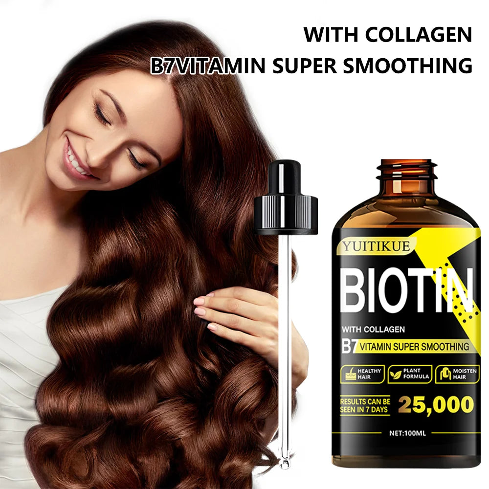 Biotin Hair Oil with Collagen 100ml Vitamin B7 Moisturizing Treatment