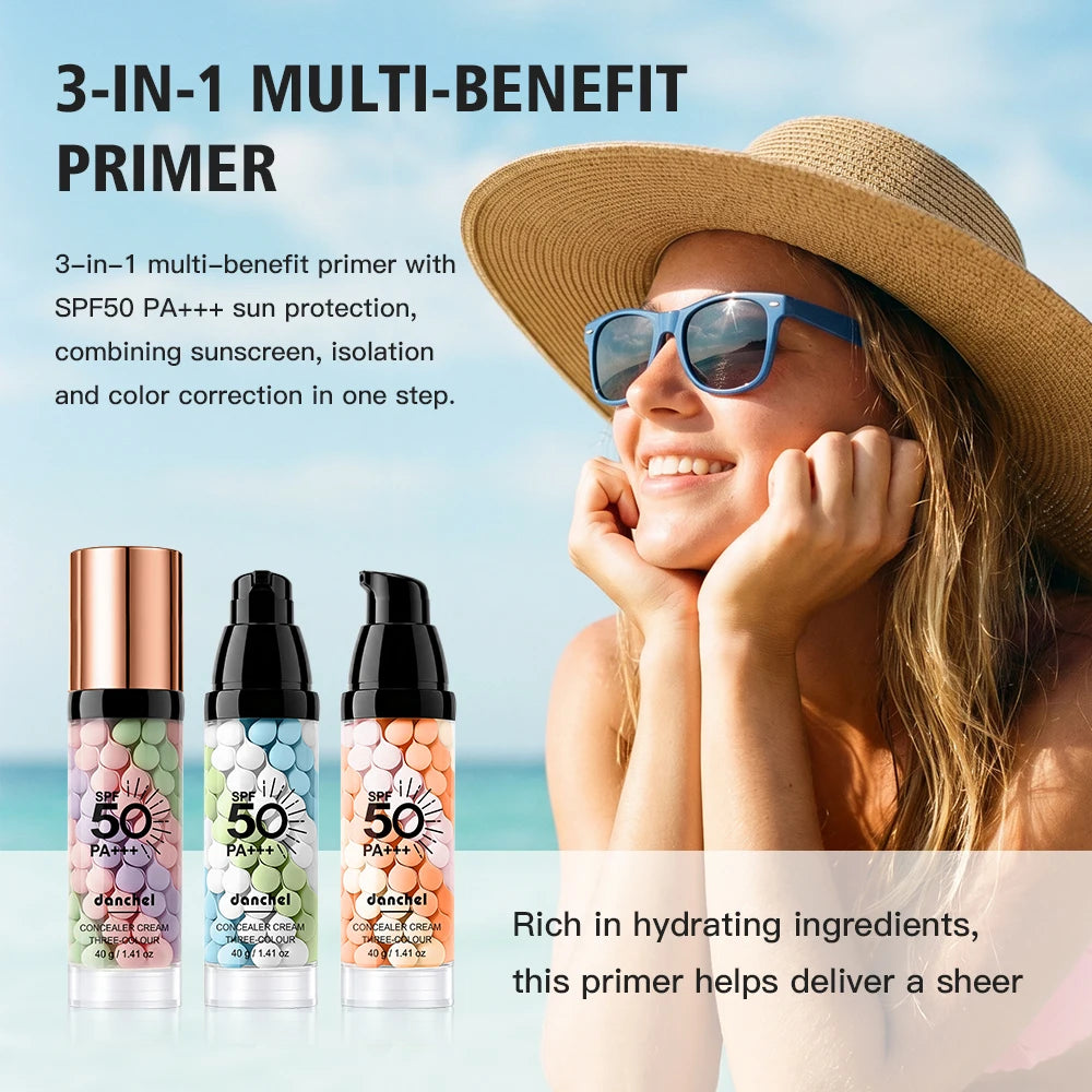 3-Color Correcting Makeup Primer with SPF50