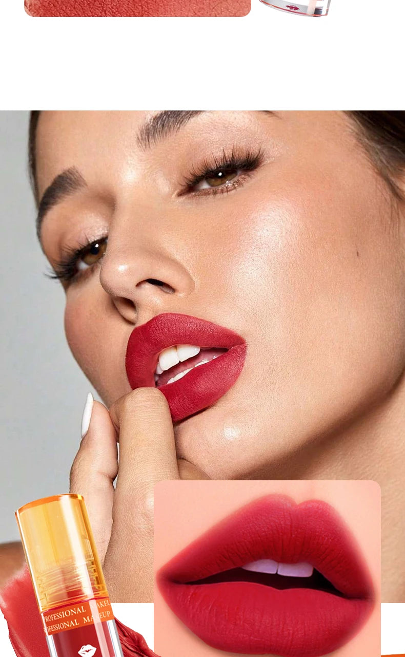 Matte Lip Gloss Waterproof Long Lasting Liquid Lipstick Berry Shades - 14
