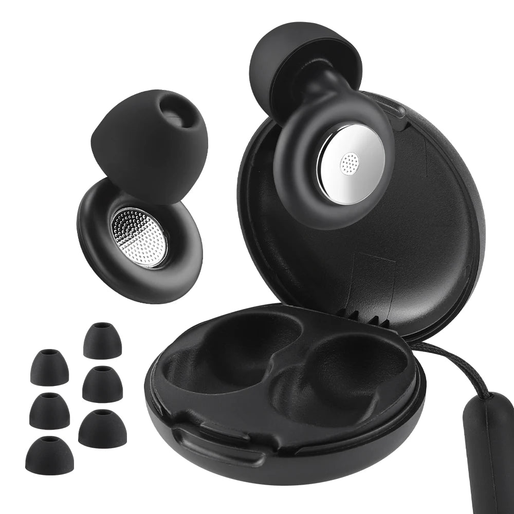 Reusable Noise Cancelling Silicone Earplugs for Sleeping