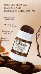 O'CHEAL Waterproof Hair Dye Stick for Gray Hair Coverage