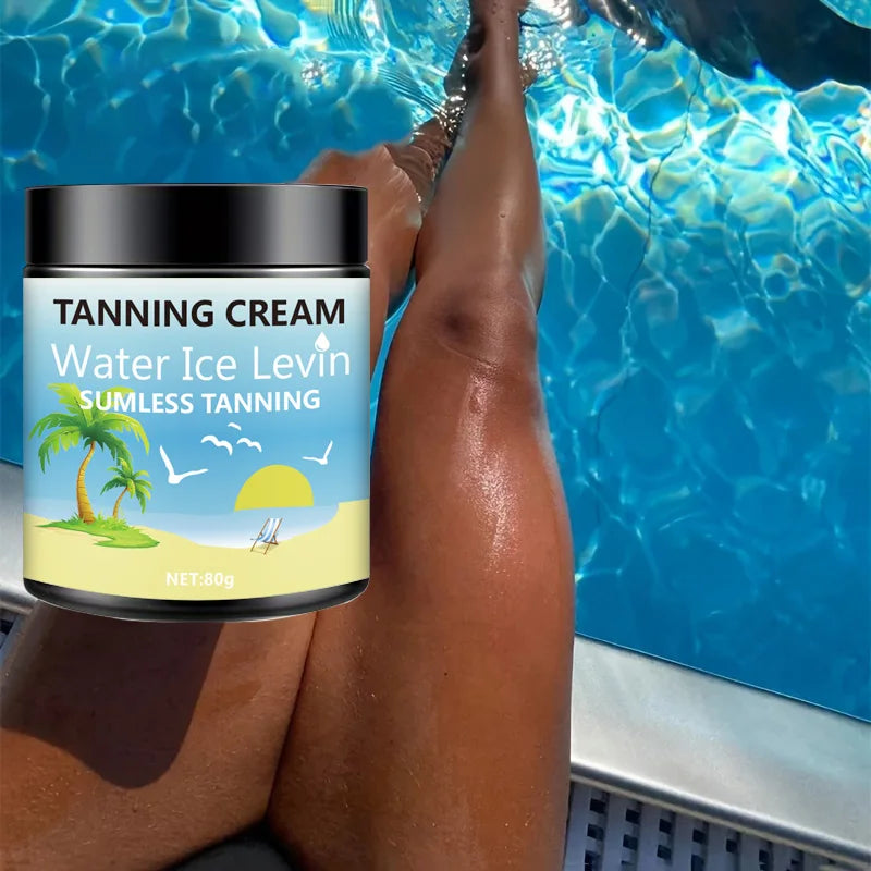 Water Ice Levin Body Tanning Lotion Sunless Bronzer Moisturizer