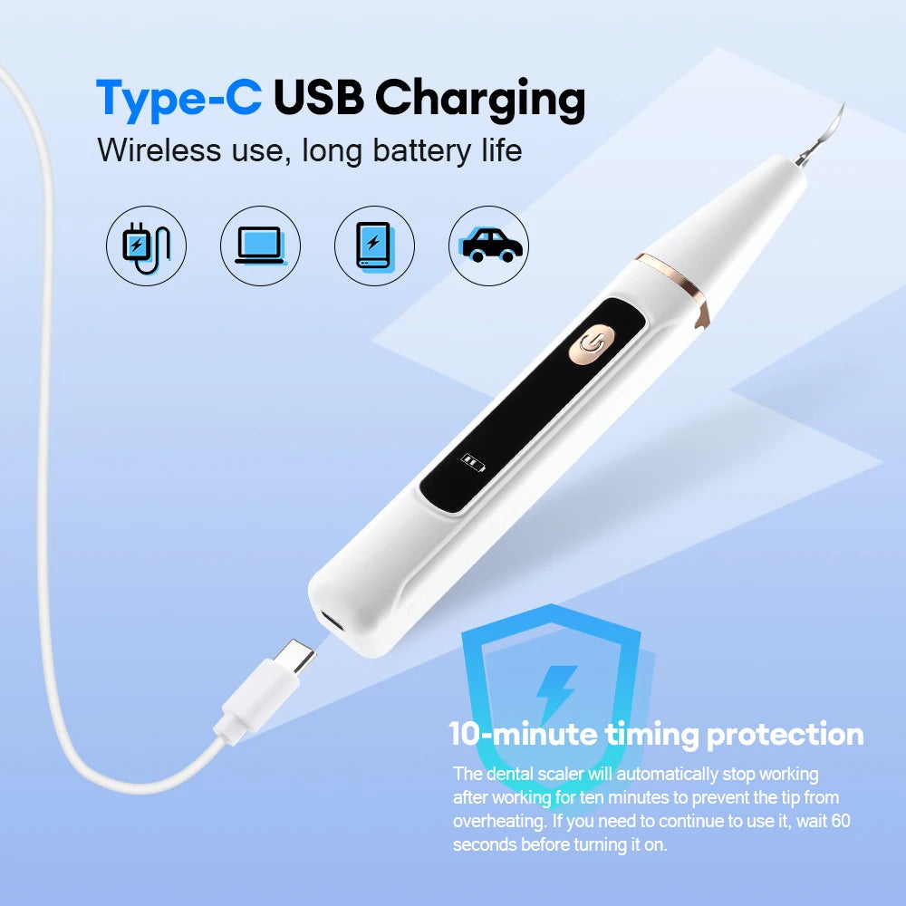 Ultrasonic Electric Teeth Tartar and Plaque Remover
