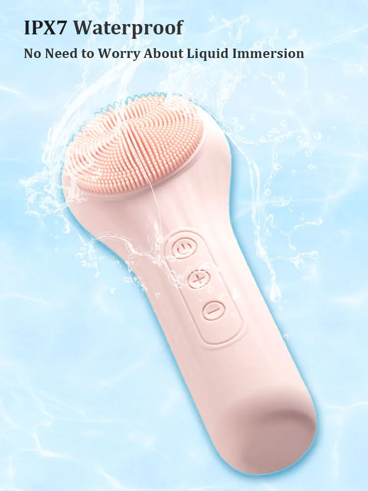 Sonic Electric Facial Cleansing Brush for Skin Exfoliation