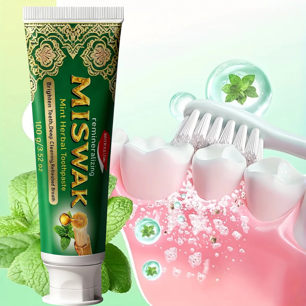 Hydroxyapatite Miswak Toothpaste Enamel Repair and Mint Fresh Breath