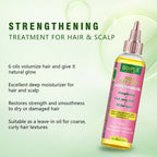Rose and Black Castor Oil Hair Strengthening and Repair Treatment