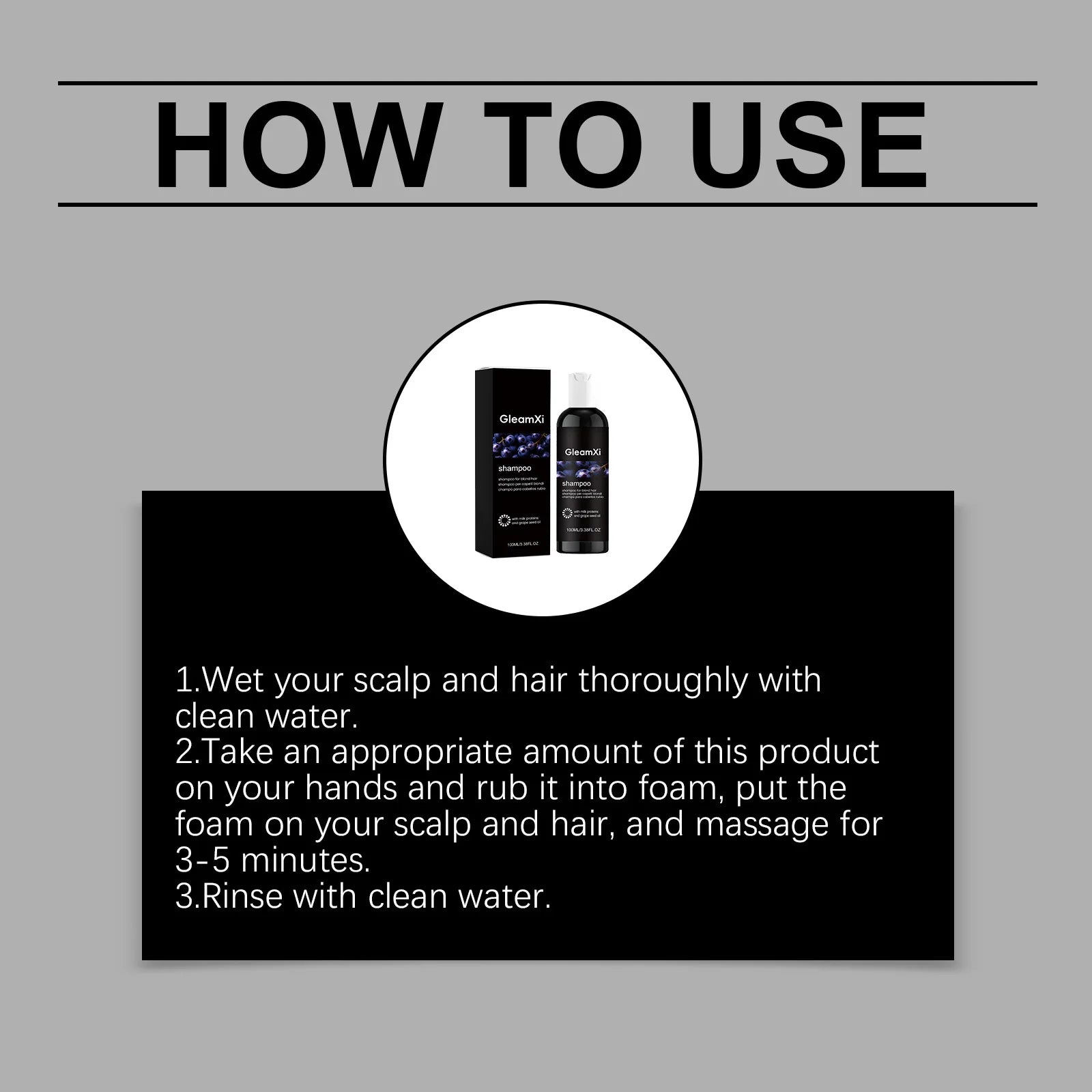 Purple Shampoo for Blonde Bleached and Silver Hair Color Treatment