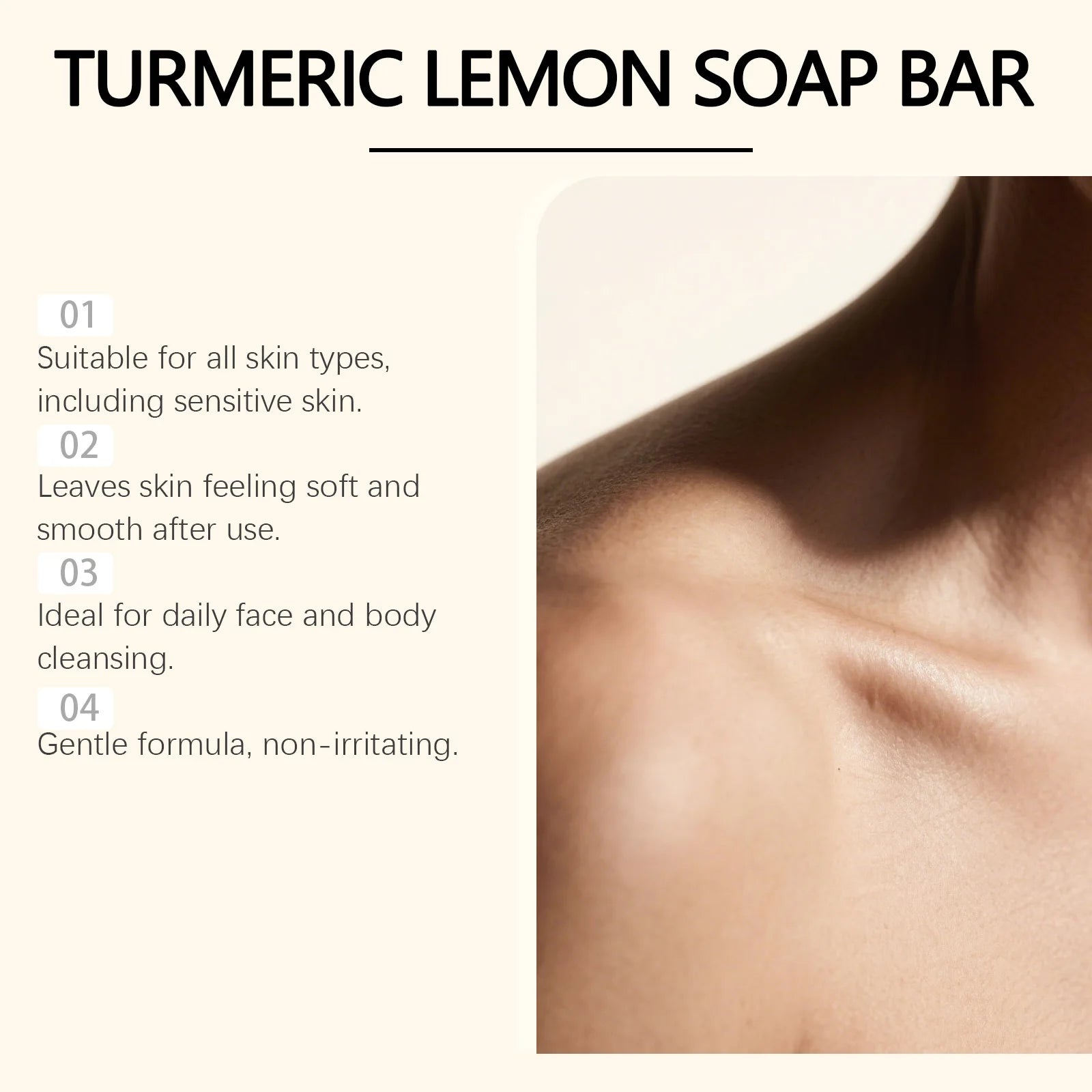 Turmeric Kojic Acid Brightening Bar Soap for Face and Body Cleansing - 5