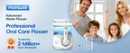 Electric Water Flosser for Teeth with 8 Nozzles and 10 Pressure Settings