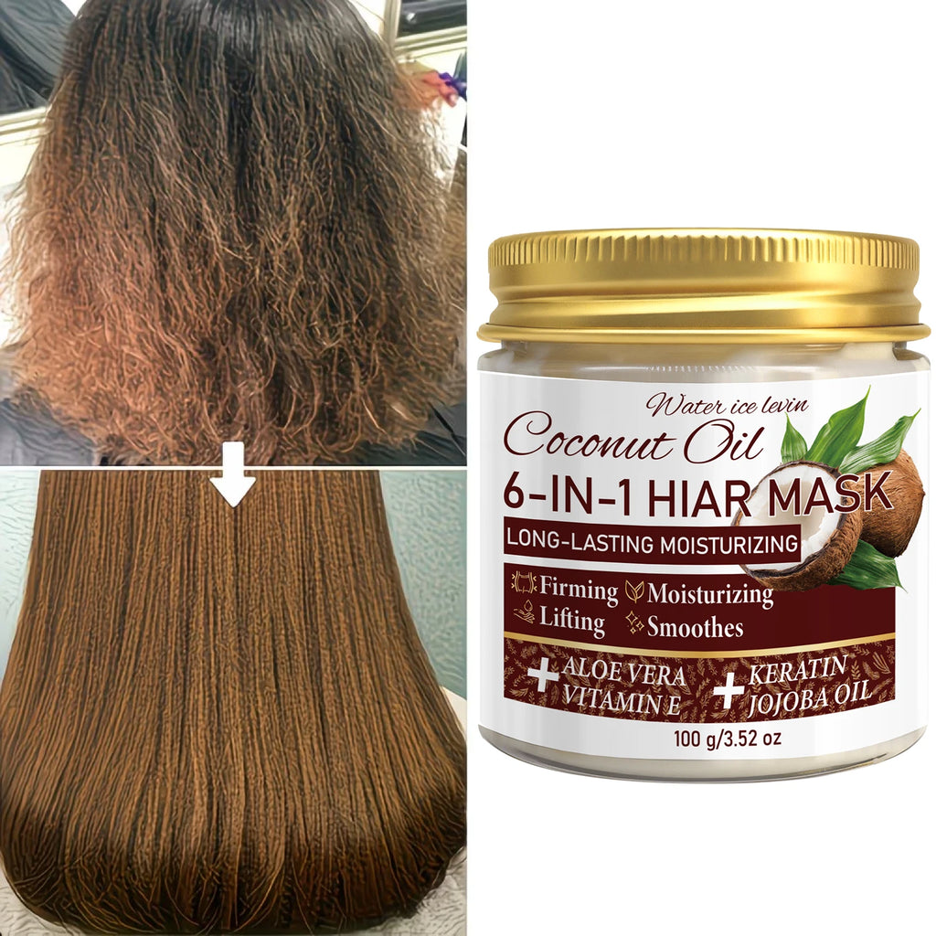 6-in-1 Coconut Hair Mask with Keratin and Jojoba Oil 100g