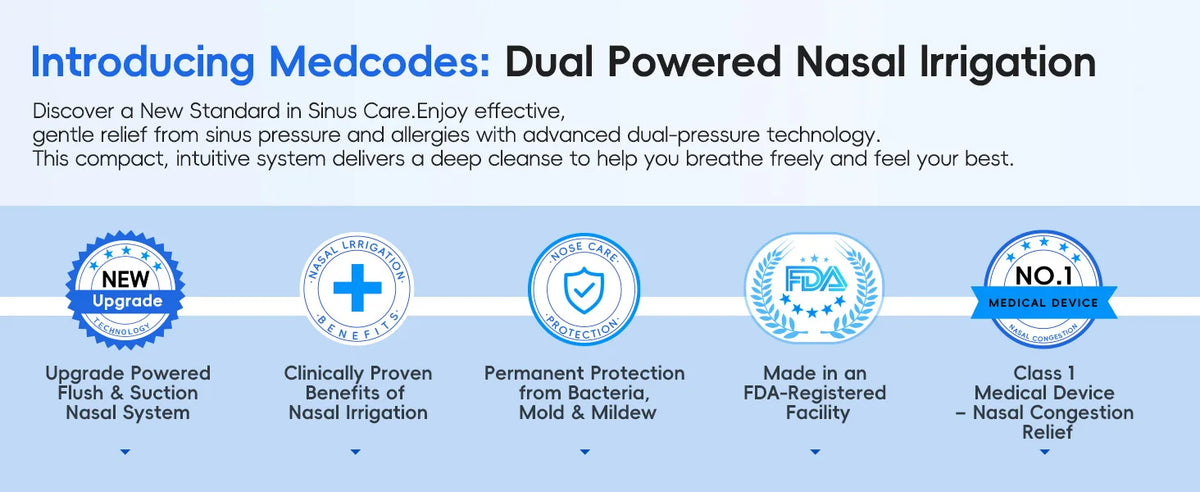 Electric Nasal Irrigation and Sinus Rinse System