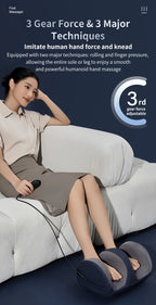 Shiatsu Foot and Calf Massager with Heat for Circulation