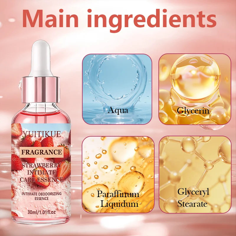YUITIKUE Strawberry Intimate Deodorant Essence Private Care Fragrance Oil