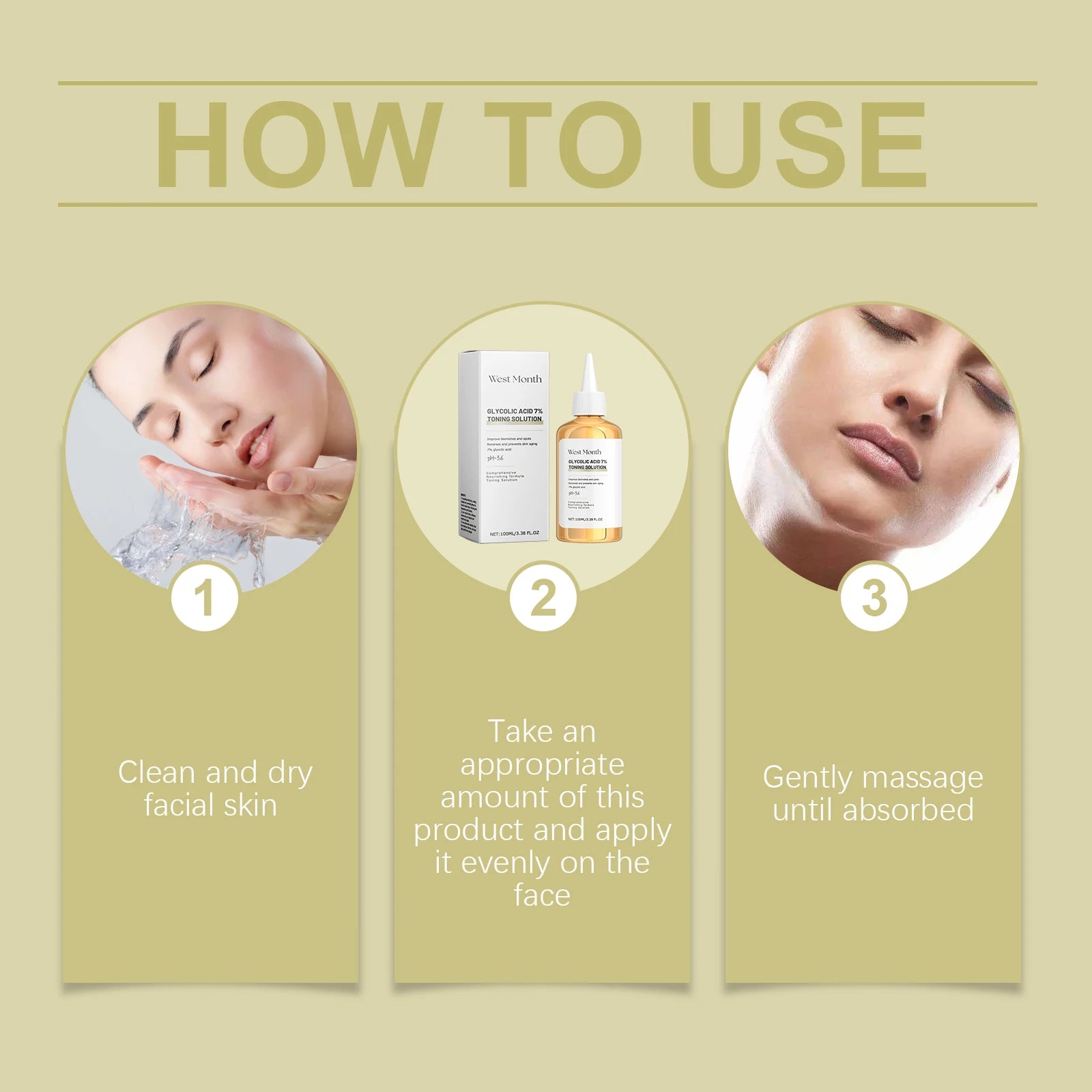 West Month Glycolic Acid 7 Percent Toning Solution Exfoliating Toner - 9