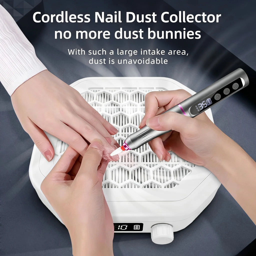 Rechargeable Cordless Nail Dust Collector for Manicures