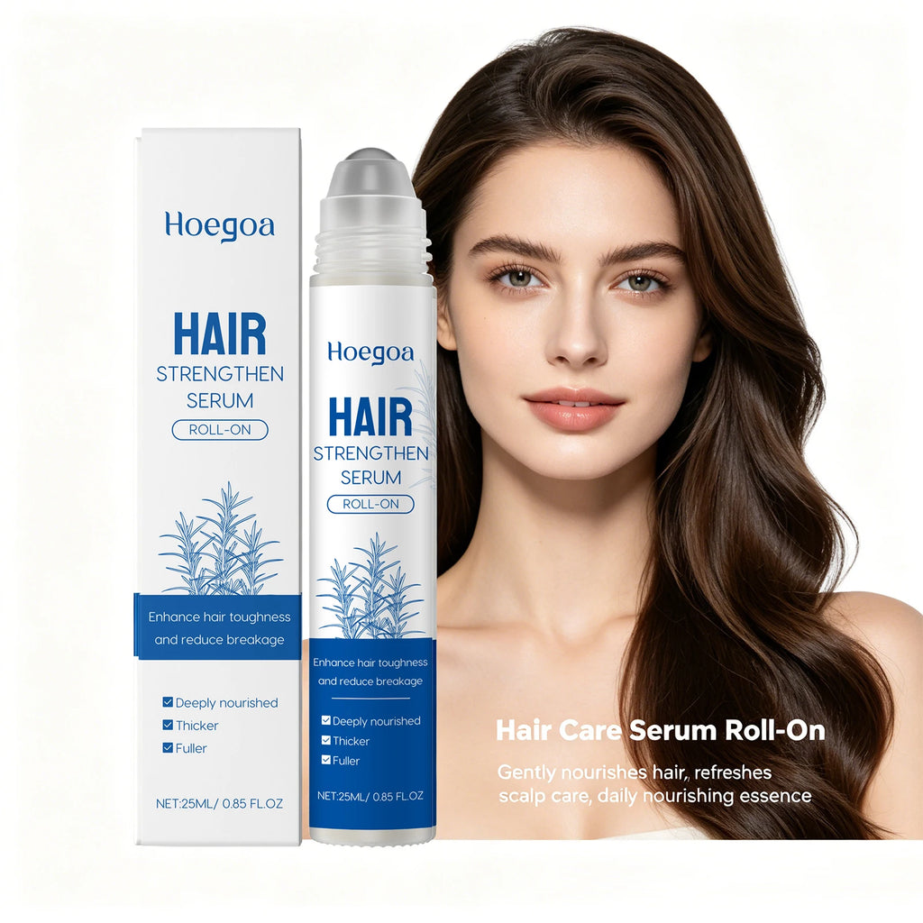 Rosemary Hair Growth Serum Roller for Scalp and Hair Strengthening