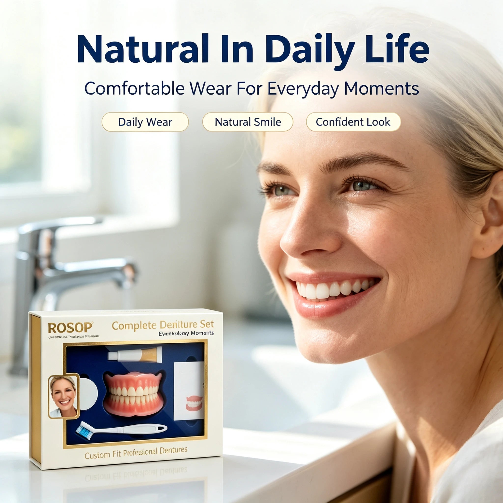 Cosmetic Denture Set for Natural Smile Makeover - 10