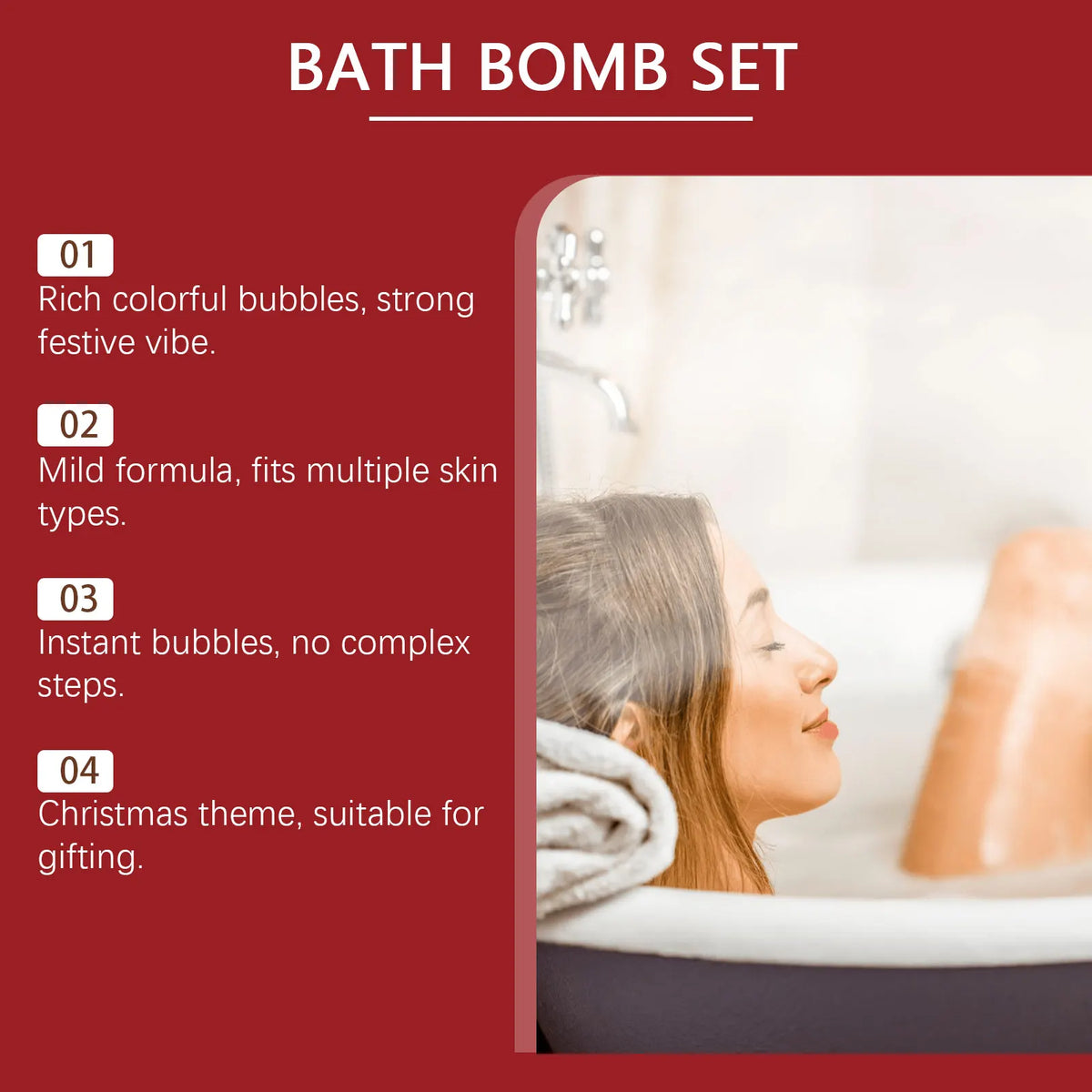Relaxing Bath Bomb Gift Set for Kids