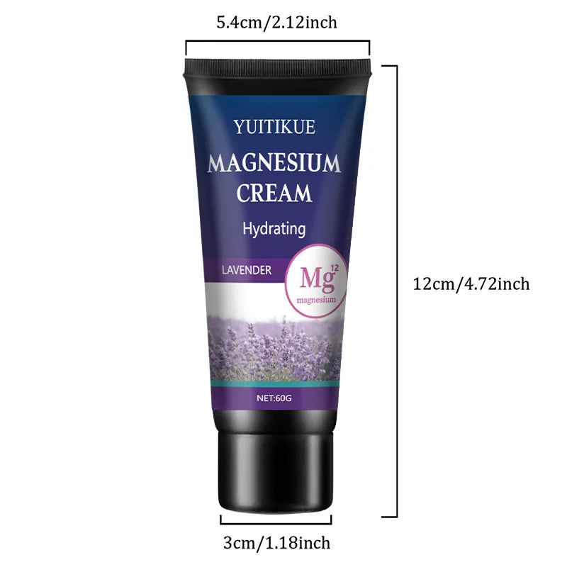 YUITIKUE Magnesium Cream Lavender Muscle and Joint Recovery Lotion 60g