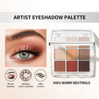 9-Color Eyeshadow Palette with Makeup Brush