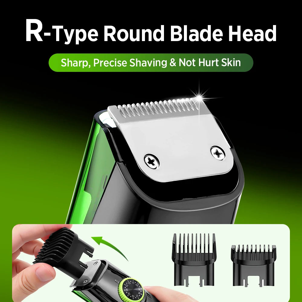 Cordless Vacuum Beard Trimmer and Hair Clipper
