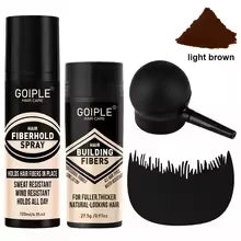 Hair Building Fibers and Spray Thickening Set 4 Piece Kit