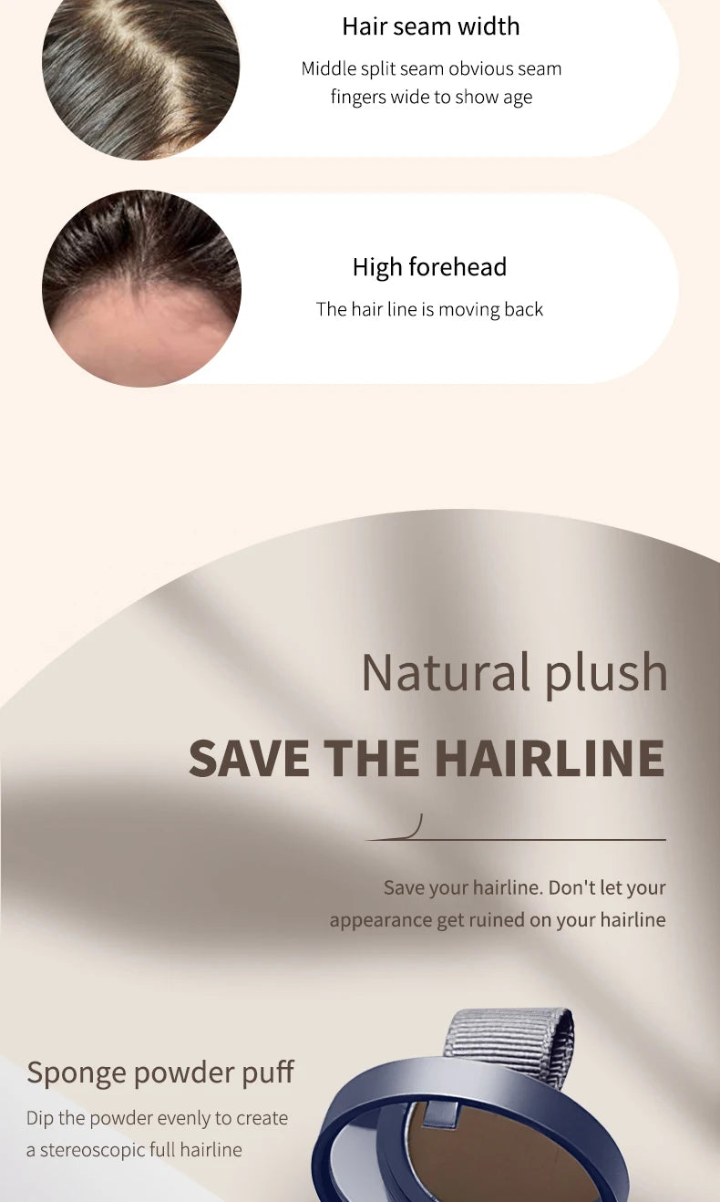 Ocheal Hairline Powder Waterproof Root Cover Up and Brow Stamp - 9