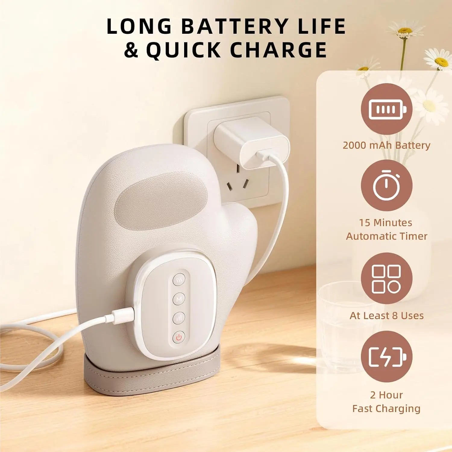 Electric Heated Hand and Wrist Compression Massager - 6