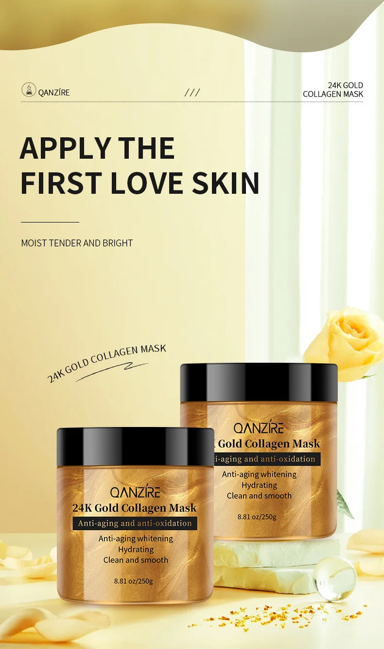 24K Gold Collagen Face Mask Anti Aging Whitening Peel Off Gel