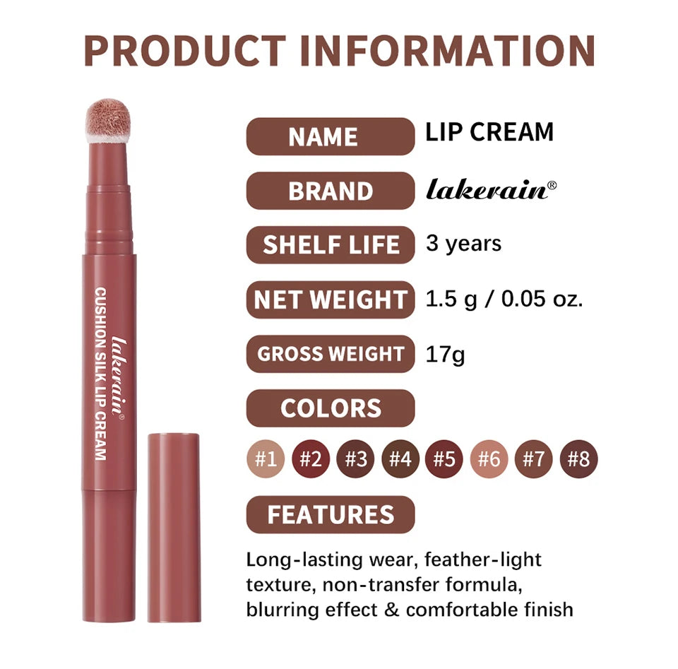 Matte Cushion Silk Lip Cream and Blush - 19